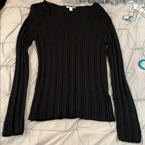 Top Shop size L black ribbed top